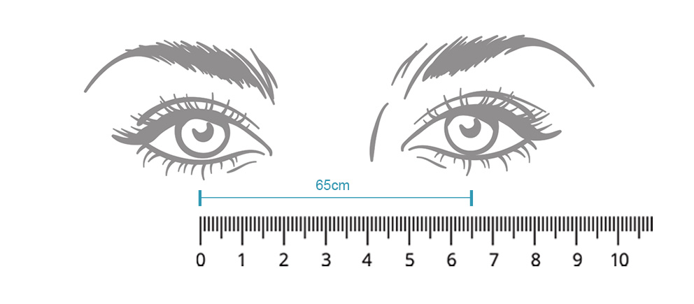how to measure your pupillary distance pd pd ruler glassesshop